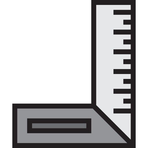 Ruler srip Lineal Color icon