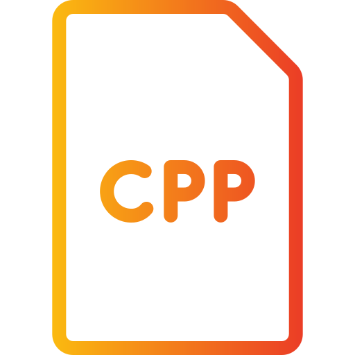 cpp Generic gradient outline icon