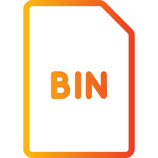 Bin file Generic gradient outline icon