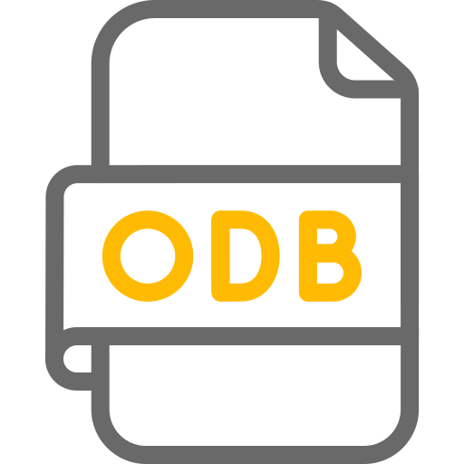 odb-bestand Generic color outline icoon