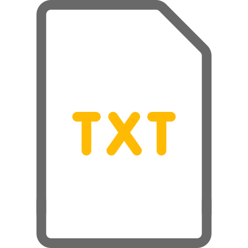 txt-datei Generic color outline icon