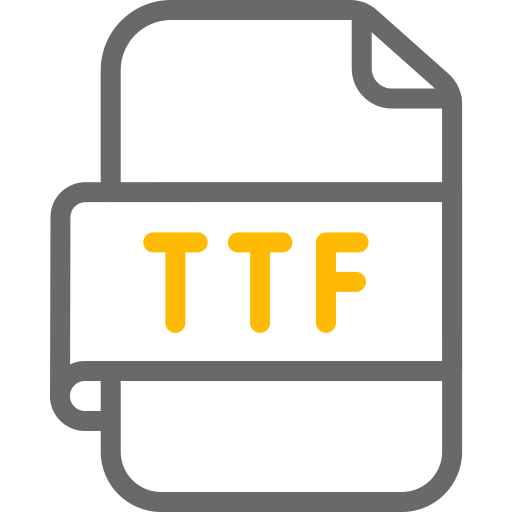 file ttf Generic color outline icona