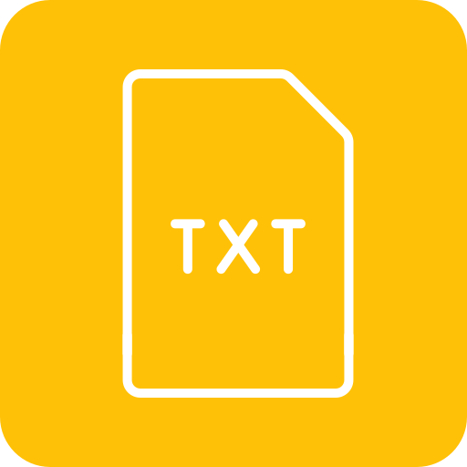 TXT File Generic color fill icon