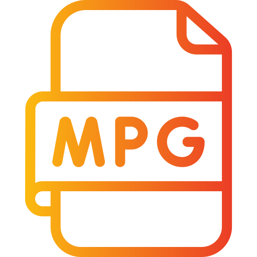 mpg файл Generic gradient outline иконка