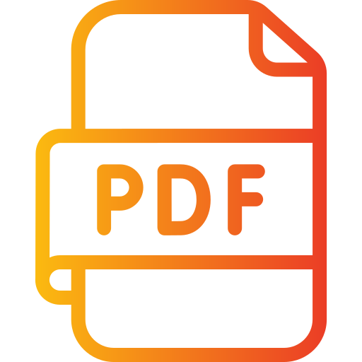 pdf 파일 Generic gradient outline icon