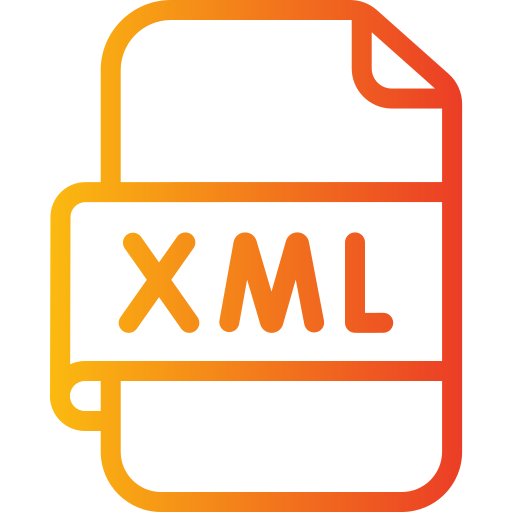 xmlファイル Generic gradient outline icon