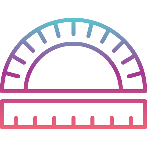 Protractor Generic gradient outline icon