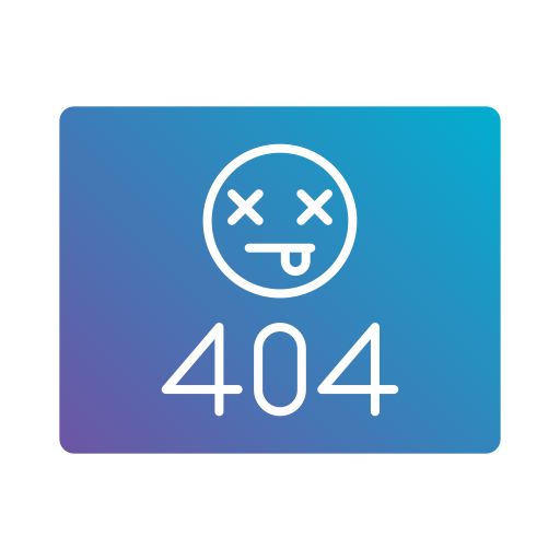 Error 404 Generic gradient fill icon