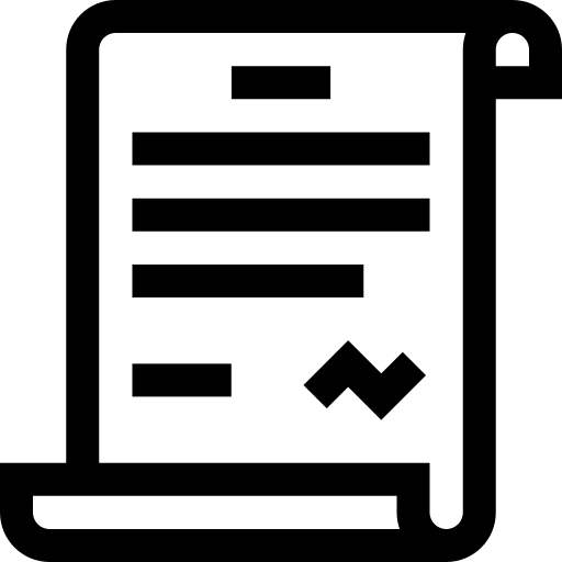 note Basic Straight Lineal Icône