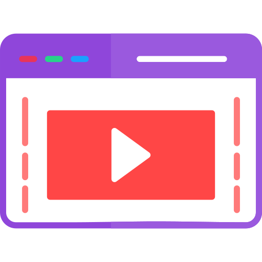 video Generic color fill icon