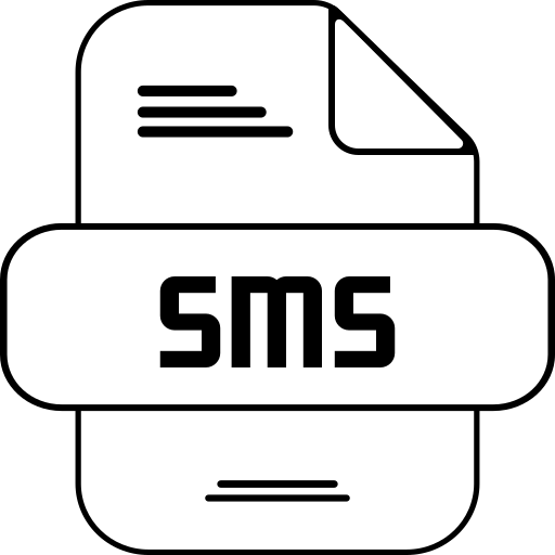 sms Generic black outline Icône