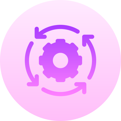 管理 Basic Gradient Circular icon