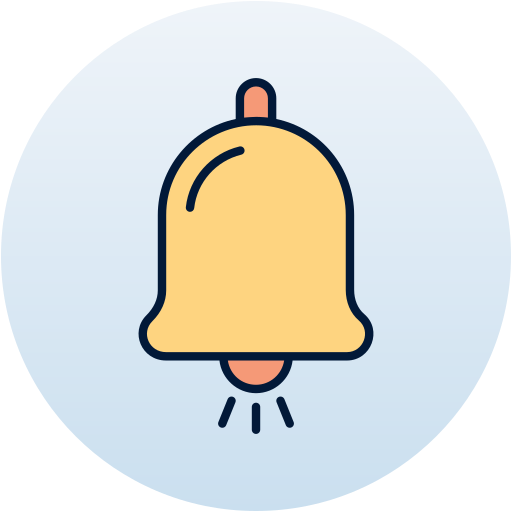 Bell Generic Outline Color icon