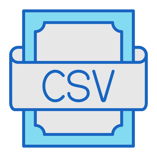 csv Generic color lineal-color icon