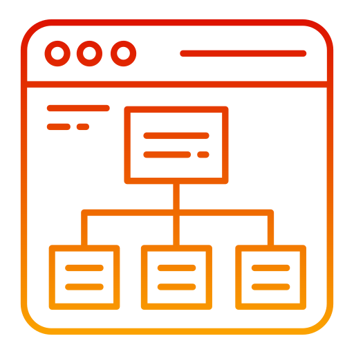 フローチャート Generic gradient outline icon