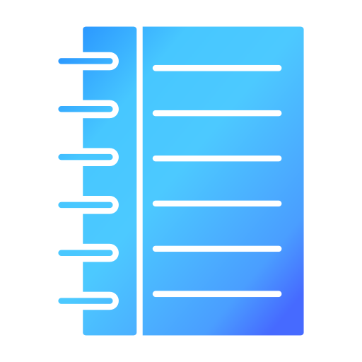 Notebook Generic gradient fill icon