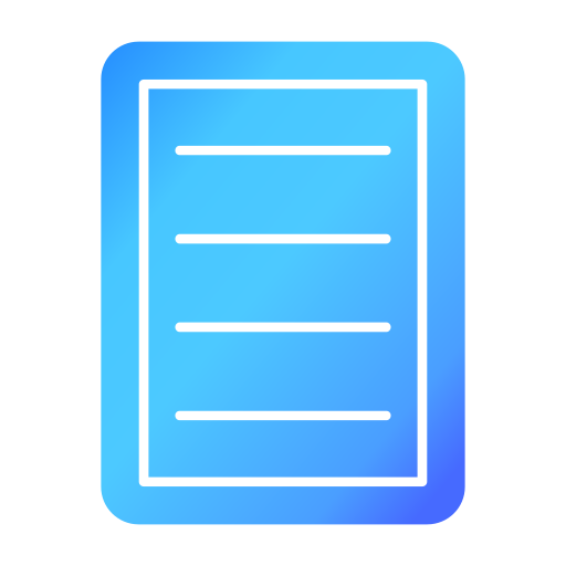 Note Generic gradient fill icon