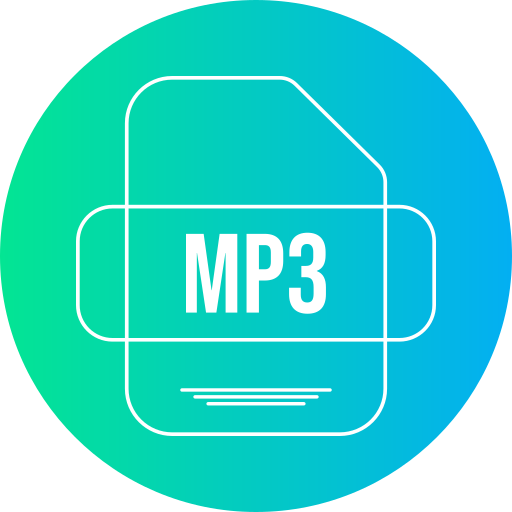 mp3 Generic gradient fill icona