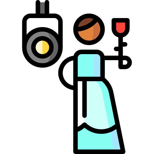 Spotlight Puppet Characters Lineal Color icon