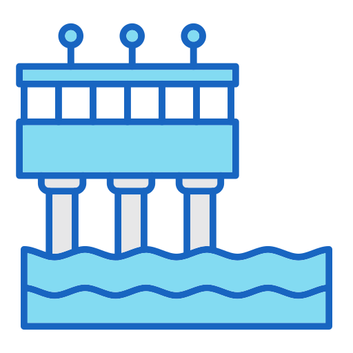 Pier Generic color lineal-color icon