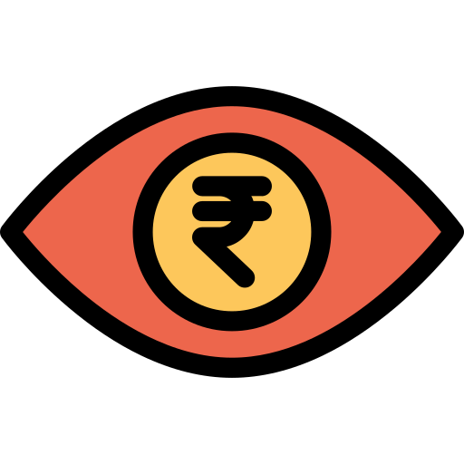 Eye Kiranshastry Lineal Color Orange icon