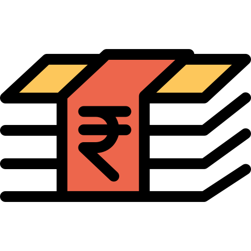 お金 Kiranshastry Lineal Color Orange icon