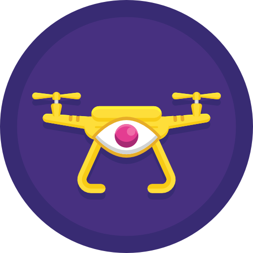 drone Flaticons.com Lineal icona