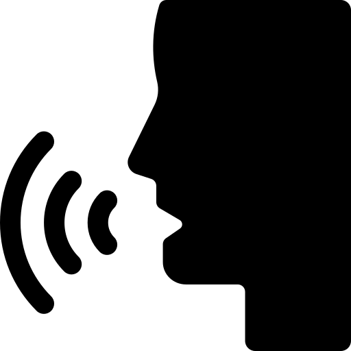 głos Basic Rounded Filled ikona