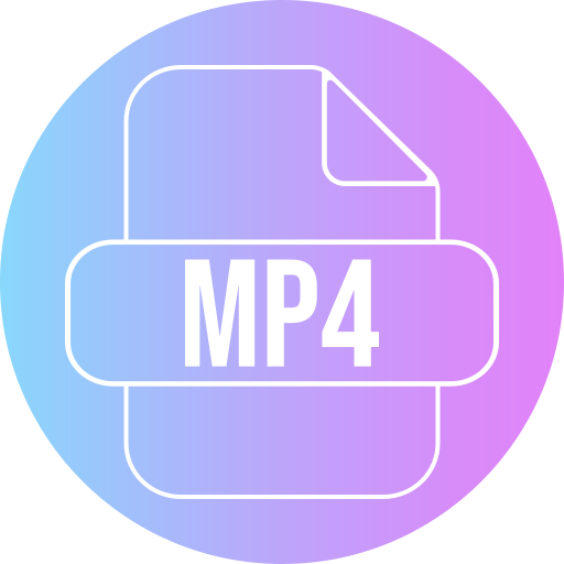 mp4 Generic gradient fill Icône