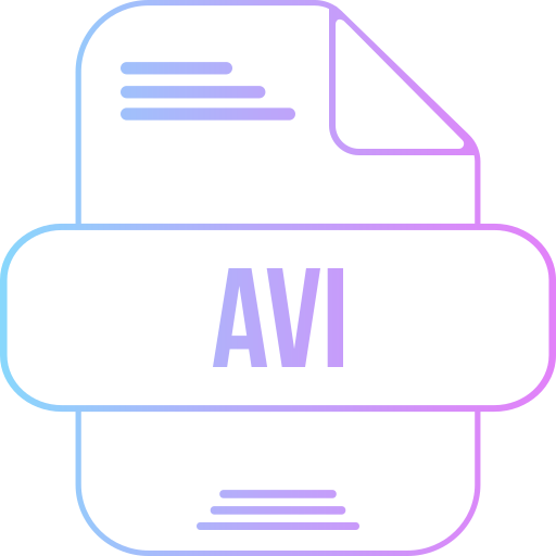 avi 파일 Generic gradient outline icon