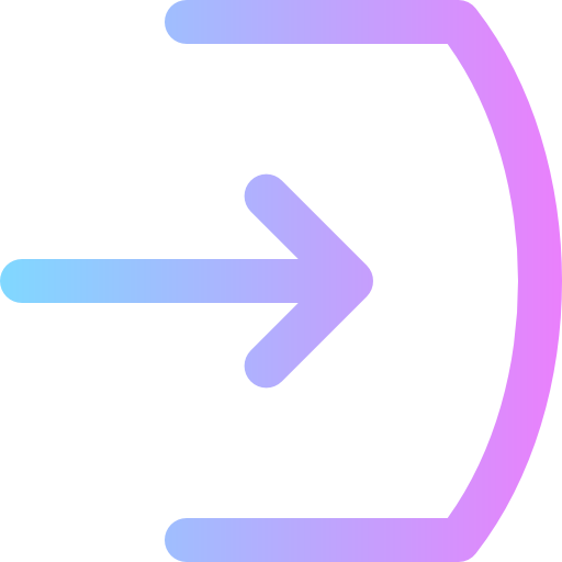 log in Super Basic Rounded Gradient icoon