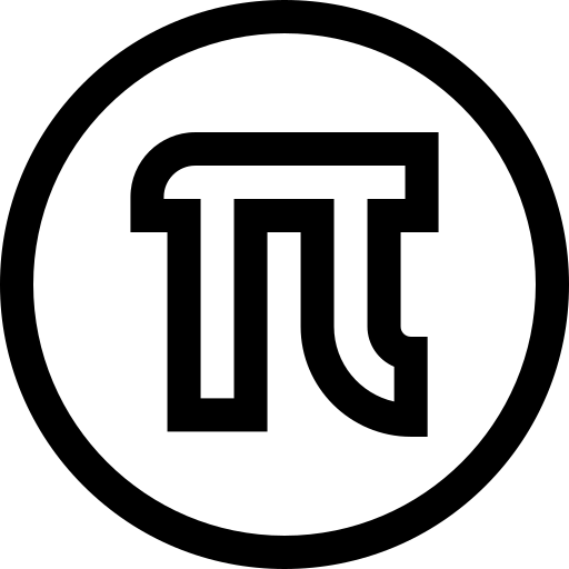 pi Basic Straight Lineal Ícone