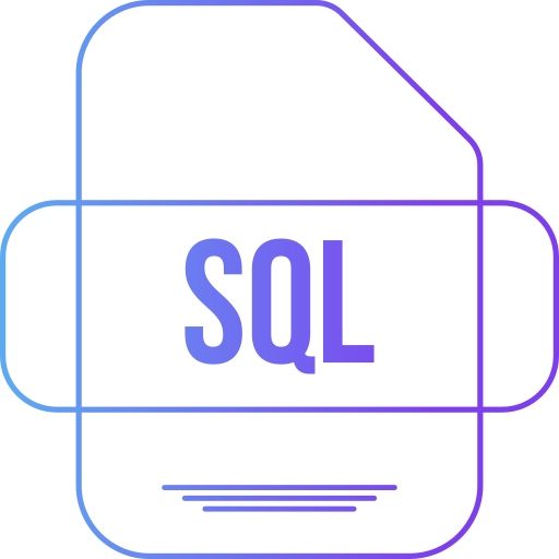 sql Generic gradient outline Ícone