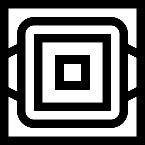 mikroprocesor Basic Straight Lineal ikona