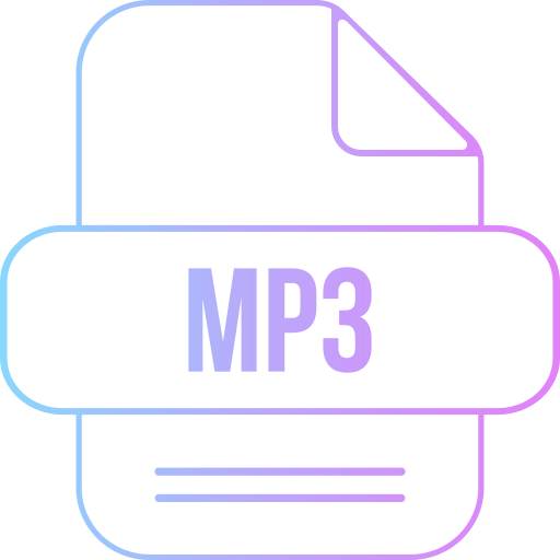 mp3 파일 Generic gradient outline icon