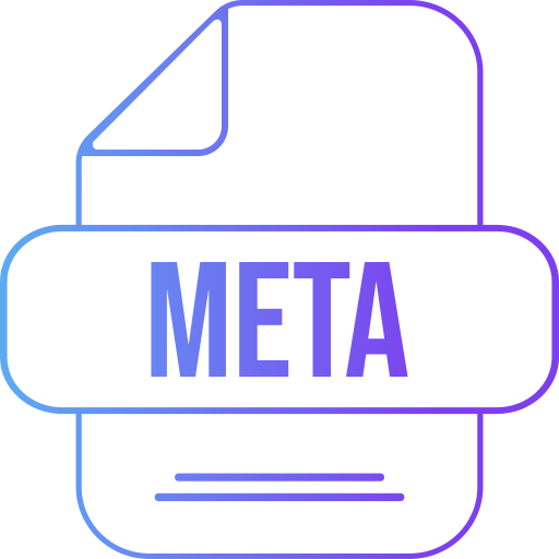 meta Generic gradient outline icon