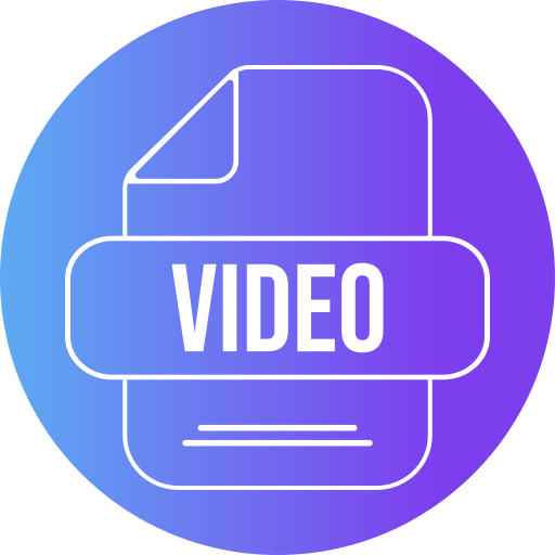 video Generic gradient fill icon