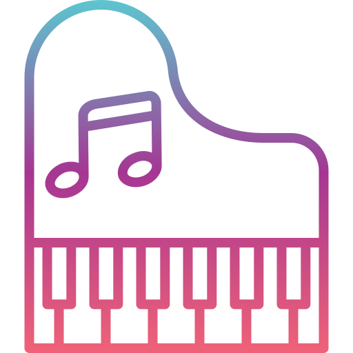 fortepian Generic gradient outline ikona