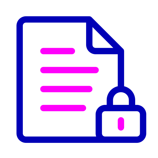 documento Generic color outline icona