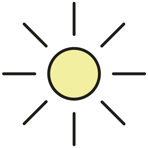 太陽 Generic color lineal-color icon