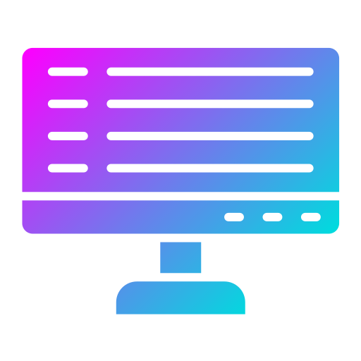 moniteur Generic gradient fill Icône