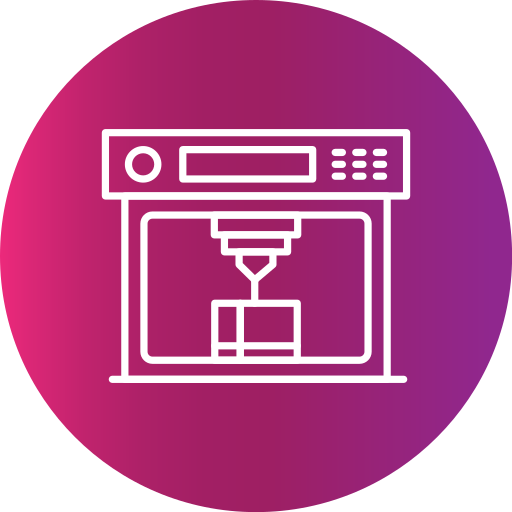 3d printer Generic gradient fill icon