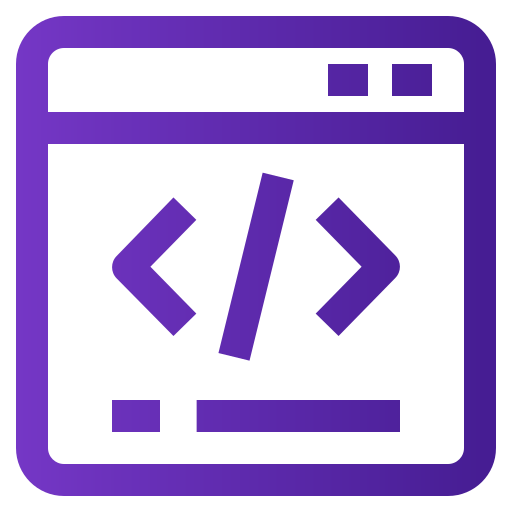 Coding Generic gradient outline icon