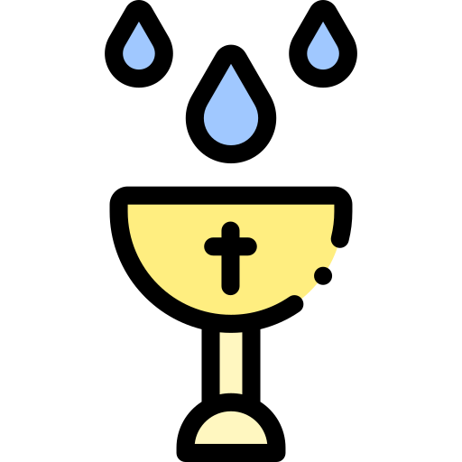 Holy water Detailed Rounded Lineal color icon