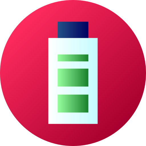 batterie Flat Circular Gradient icon