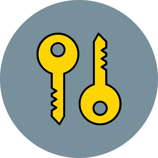 Key Generic color lineal-color icon