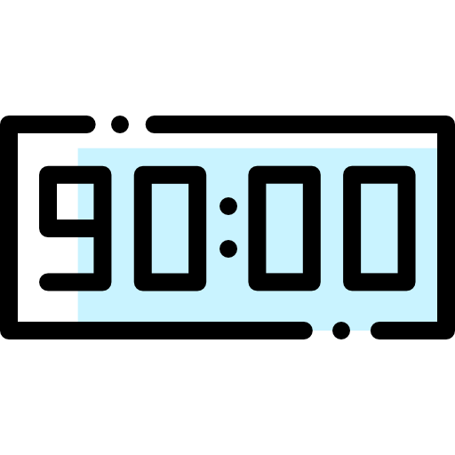 Time Detailed Rounded Color Omission icon