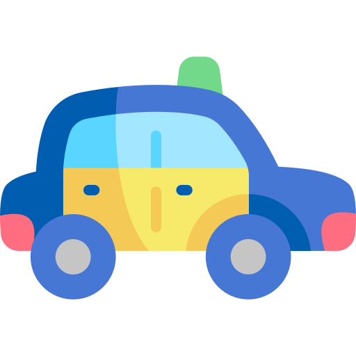 Taxi Kawaii Flat icon