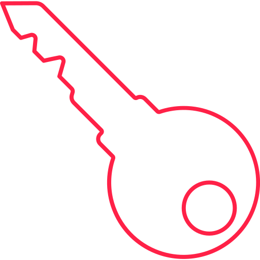 Key Generic color outline icon