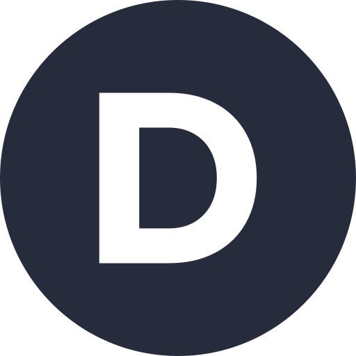 Letter D Generic color fill icon